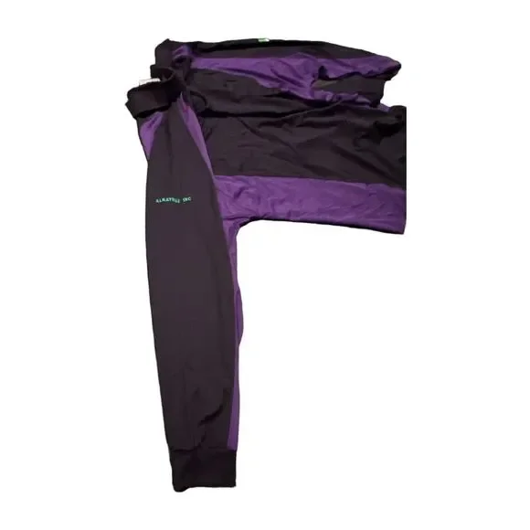 FedEx Mens Polo Stan Herman Size Large Navy Purple Green Long Sleeve Logo - Picture 6 of 11